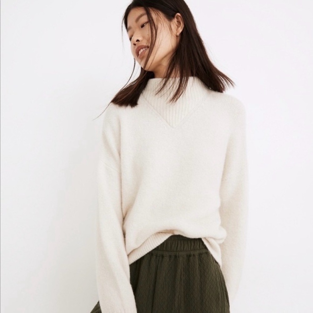 Madewell Dillon Mockneck Pullover
Sweater XL Cream